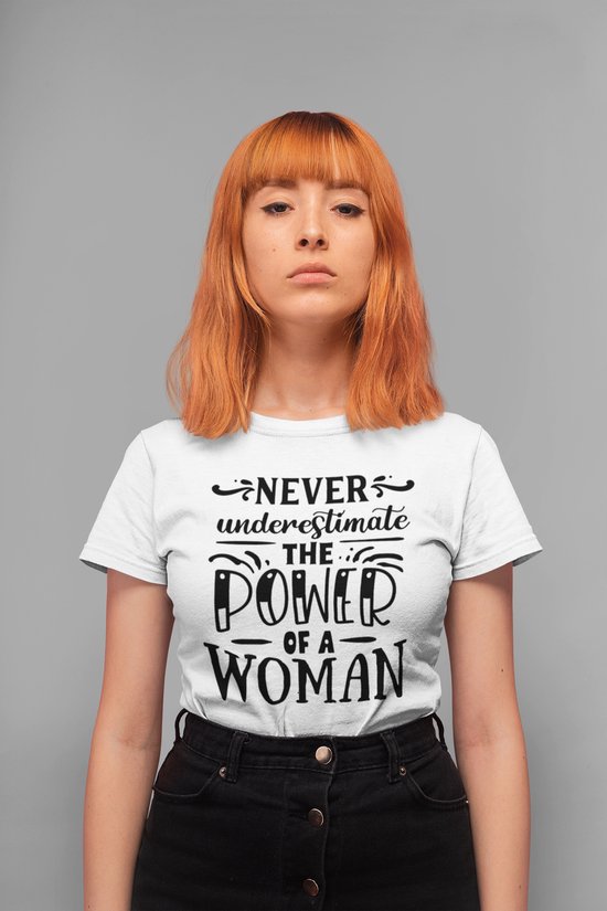 T-shirt Rick & Rich Memes - T-shirt M - Ne sous-estimez jamais le pouvoir d'une chemise femme - t-shirts à col rond pour femmes - T-shirt Funny - chemise à manches courtes pour femmes - Chemise drôle - T-shirt de motivation - chemise avec imprimé