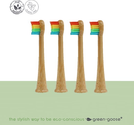Jood Inloggegevens aanvulling Sonicare Bamboe Opzetborstels voor Kinderen | 4 Stuks | Regenboog |  Gepatenteerde... | bol.com
