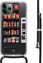 Casimoda® hoesje met koord - Geschikt voor iPhone 11 Pro - Snoepautomaat - Afneembaar koord - Siliconen/TPU - Multi