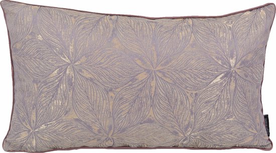 Velvet Purple Flower Kussenhoes | Fluweel / Polyester | Paars | 30 x 50 cm