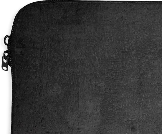 Housse d'ordinateur portable - Zwart - Grijs - Béton - Industriel - Housse d'ordinateur portable - Ordinateur portable - 15 6 pouces