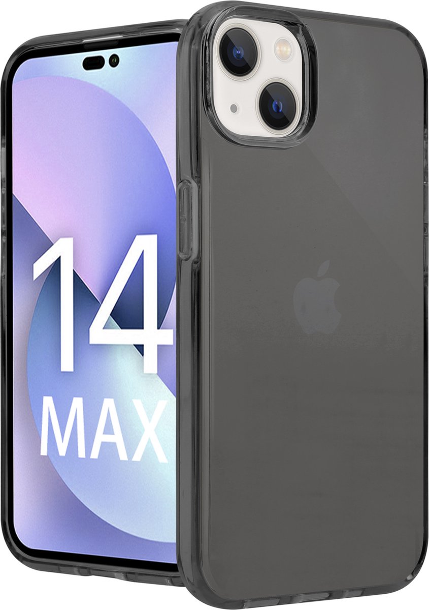 ShieldCase telefoonhoesje geschikt voor Apple iPhone 14 Plus TPU case - zwart - Siliconen hoesje - Shockproof case hoesje - Backcover case
