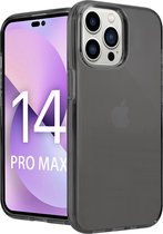 ShieldCase geschikt voor Apple iPhone 14 Pro Max TPU case - zwart - Siliconen hoesje - Shockproof case hoesje - Backcover case