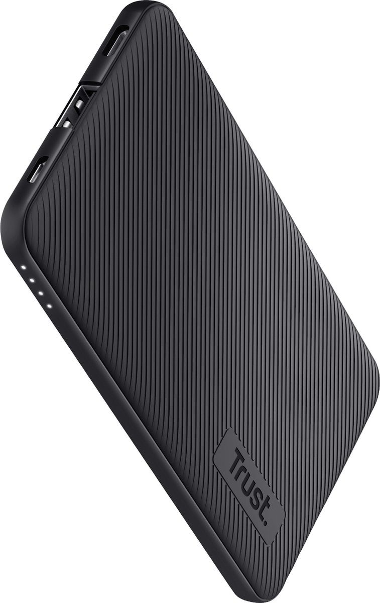 Trust Primo Eco Ultra Dunne USB-A/USB-C Powerbank 5.000 mAh Zwart