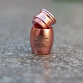 Mini urn - Roze - Met tekst 'Always on my mind. Forever in my hart' - Roze - Urn voor as - (Urn)