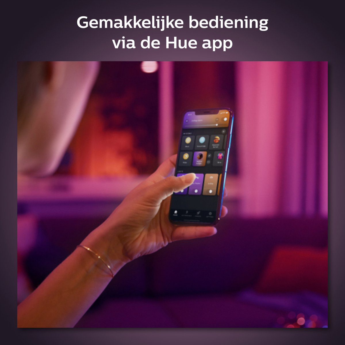 Philips Hue Perifo railverlichting plafond - wit en gekleurd licht - 3 hanglampen - zwart - basisset — afbeelding 5