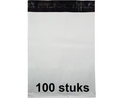 100x Verzendzakken voor Kleding L 36 x 50 cm - 70 my - 360 x 500mm Webshop Verpakking Zakjes - Plakstrip - 100 stuks