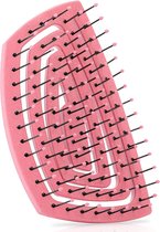 Ninabella Mini Brosse à Cheveux Démêlante Bio pour Femme, Homme et Enfants - Ne tire pas sur les Cheveux - Brosses soufflantes pour Cheveux bouclés, raides et mouillés - Brosse à cheveux spirale unique