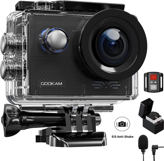 in plaats daarvan Gevoelig Bloesem Gookam® - GO3 Vlog Camera voor beginners - Action Camera 4K met Microfoon -  EIS... | bol.com