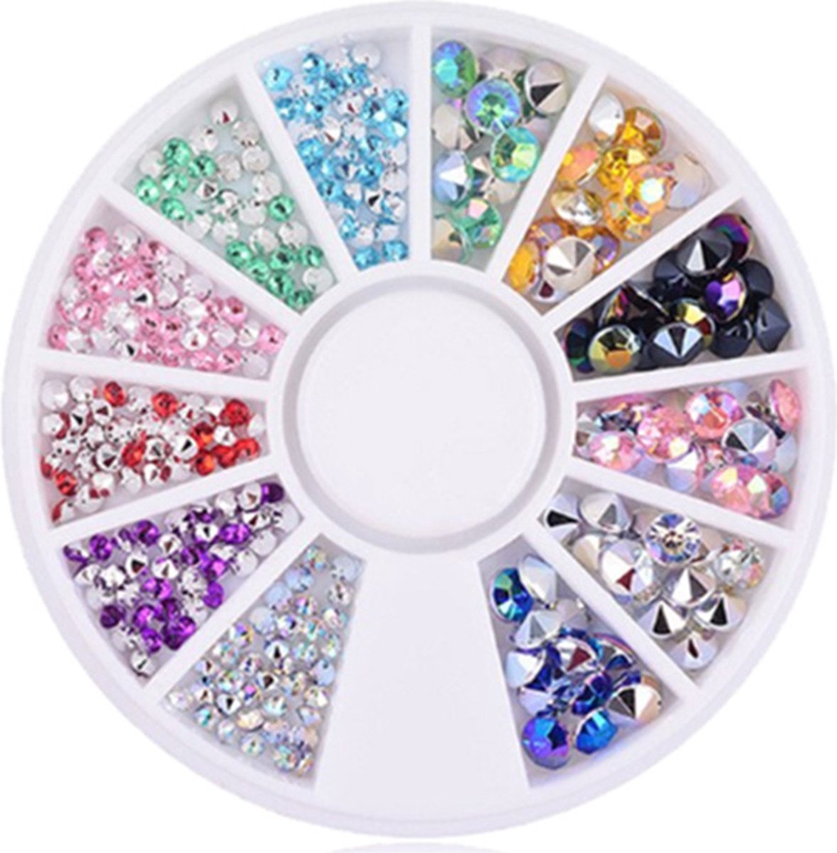 Goedkoopste DW4Trading Nagelversiering Carrousel 5 - Nail Art - Acryl Gel - Rhinestones