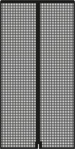 Schellenberg 50643 horrengaas voor deur met magneetsluiting, 120 x 240 cm, antraciet