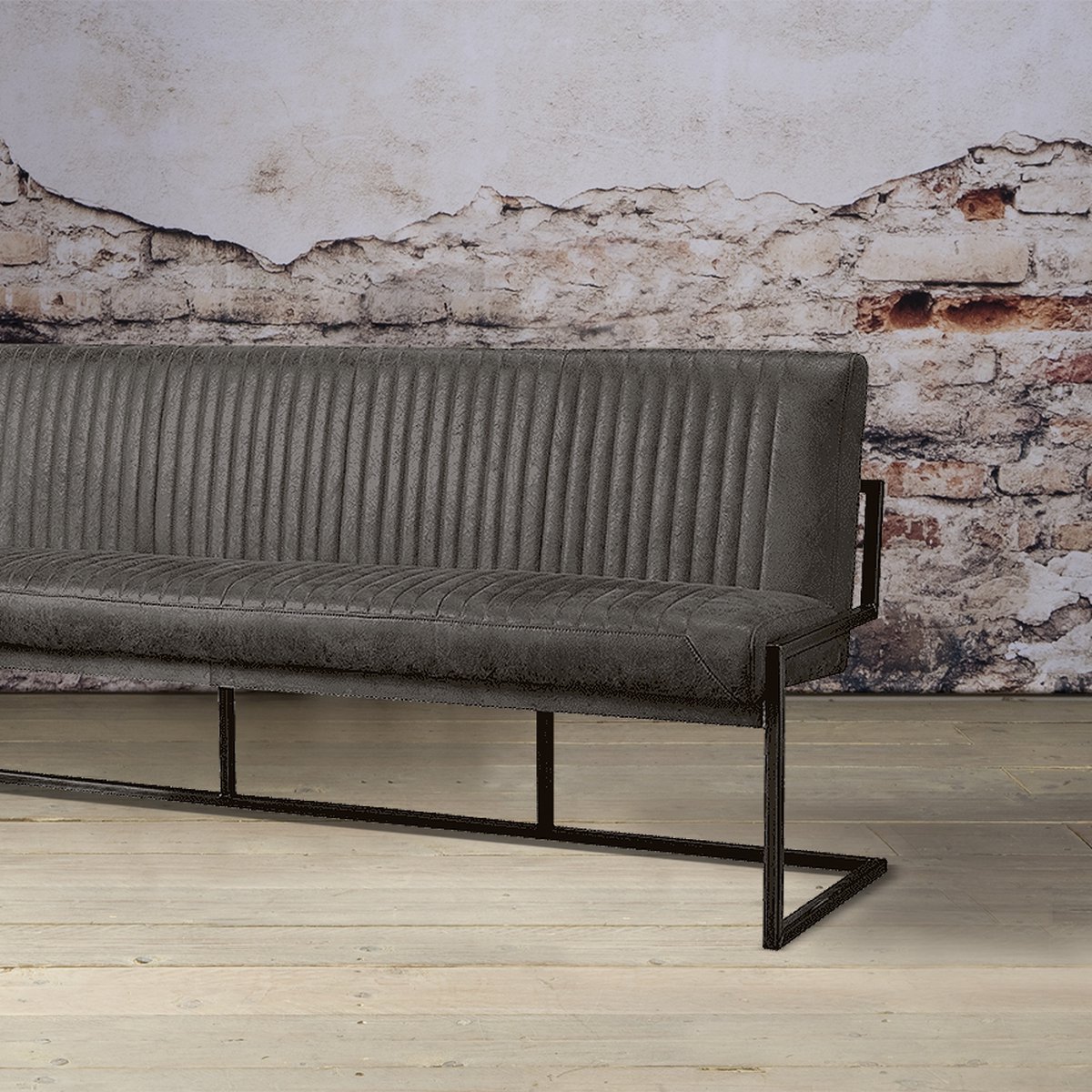 SIDD Ferro bench 135 - Savannah anthracite