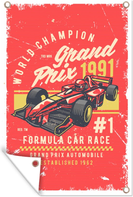 Poster Voiture - Formule 1 - Circuit - Voiture de course - 60x40