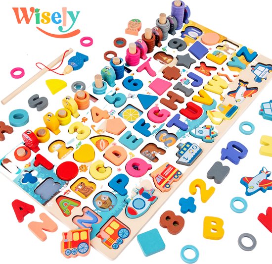 Afbeelding van het spel Wisely® - Montessori Speelgoed Set – Educatief Speelgoed – Smartgames voor kinderen – Stimuleert Ontwikkeling Kinderen – Speelgoed Jongens en Meisjes – Babyspeelgoed - Ontwikkelingsspeelgoed
