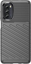 Motorola Moto G82 TPU Case hoesje - Just in Case - Effen Zwart - TPU (Zacht)