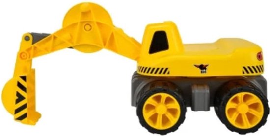 BIG - Power Worker Maxi Graafmachine - Loopauto - Werkvoertuig - 50kg belastbaar - vanaf 3 jaar - Buitenspeelgoed