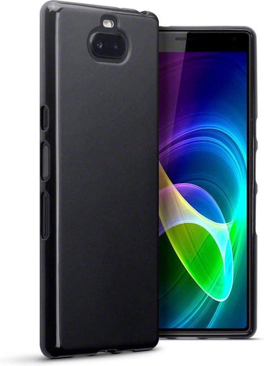 HB Hoesje Geschikt voor Sony XPERIA 10 - Zwart - Siliconen Back Cover