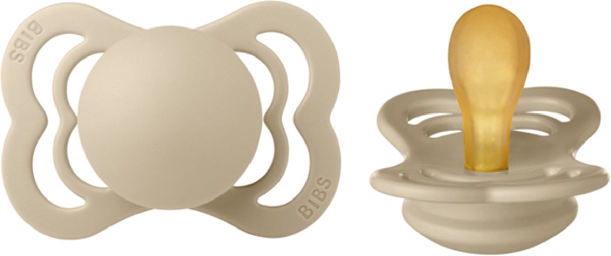 Goedkoopste BIBS supreme speen | vanilla natuurrubber | T1 0-6 maanden