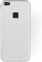 HB Hoesje Geschikt voor Huawei P10 Lite - Glitter Back Cover - Zilver