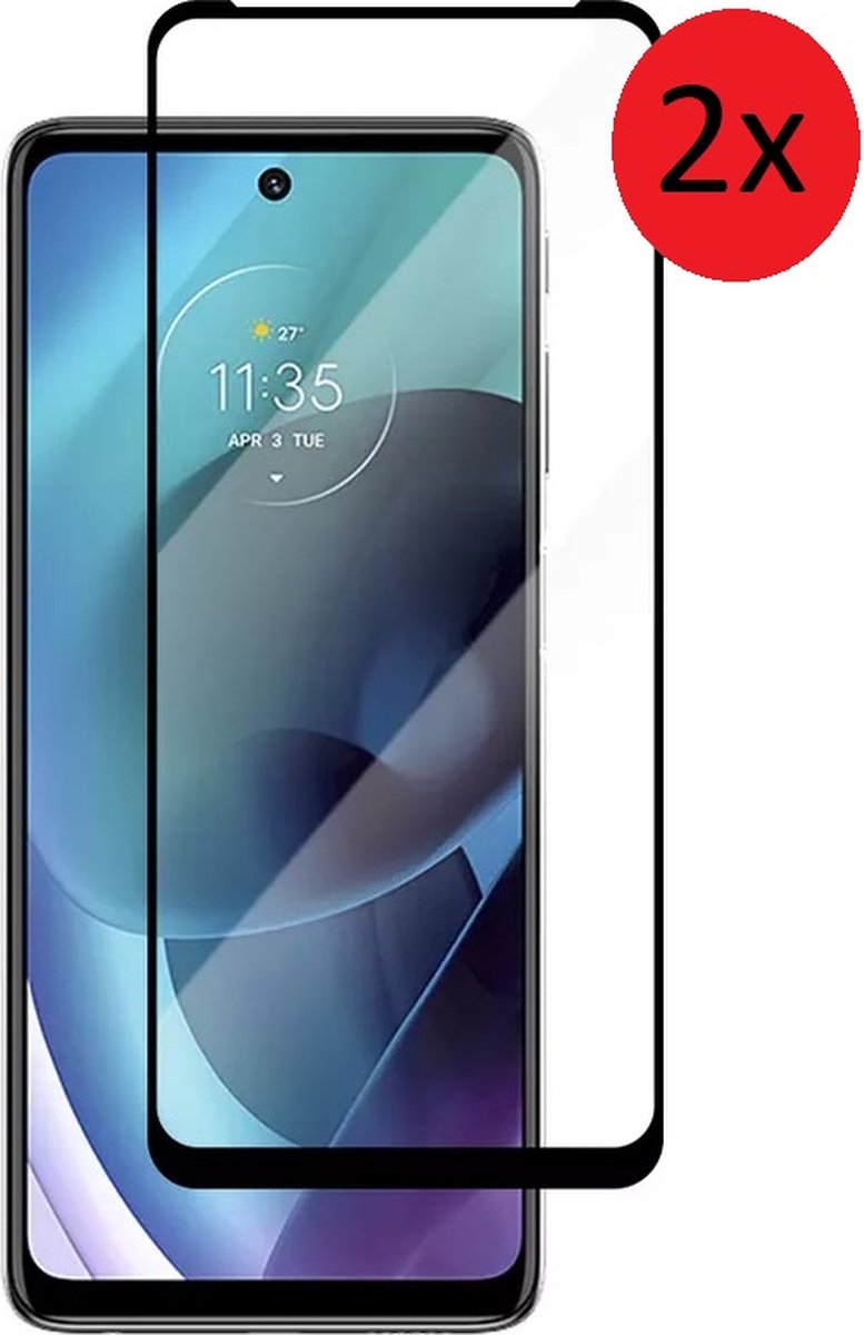 MoDo screenprotector Geschikt voor Motorola Moto G60s - Full Glas - 2 stuks