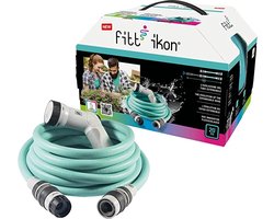 Fitt Ikon Uitzetbare Tuinslang - 20m - Aquamarijn