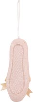 Clayre & Eef | Decoratie Hangers Balletschoen Roze, Beige 4x4x12 cm | 6PR3802