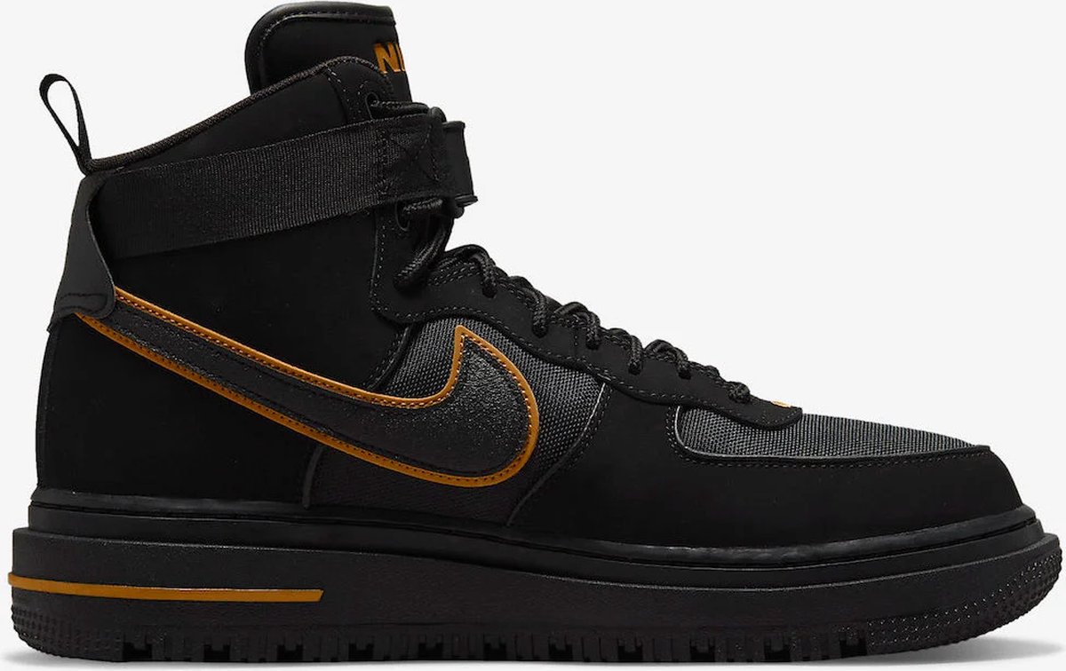 Nike air force 1 hoog zwart sale