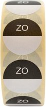 Etiquettes HACCP - Dimanche - 500 étiquettes par rouleau - Etiquette de durée de conservation