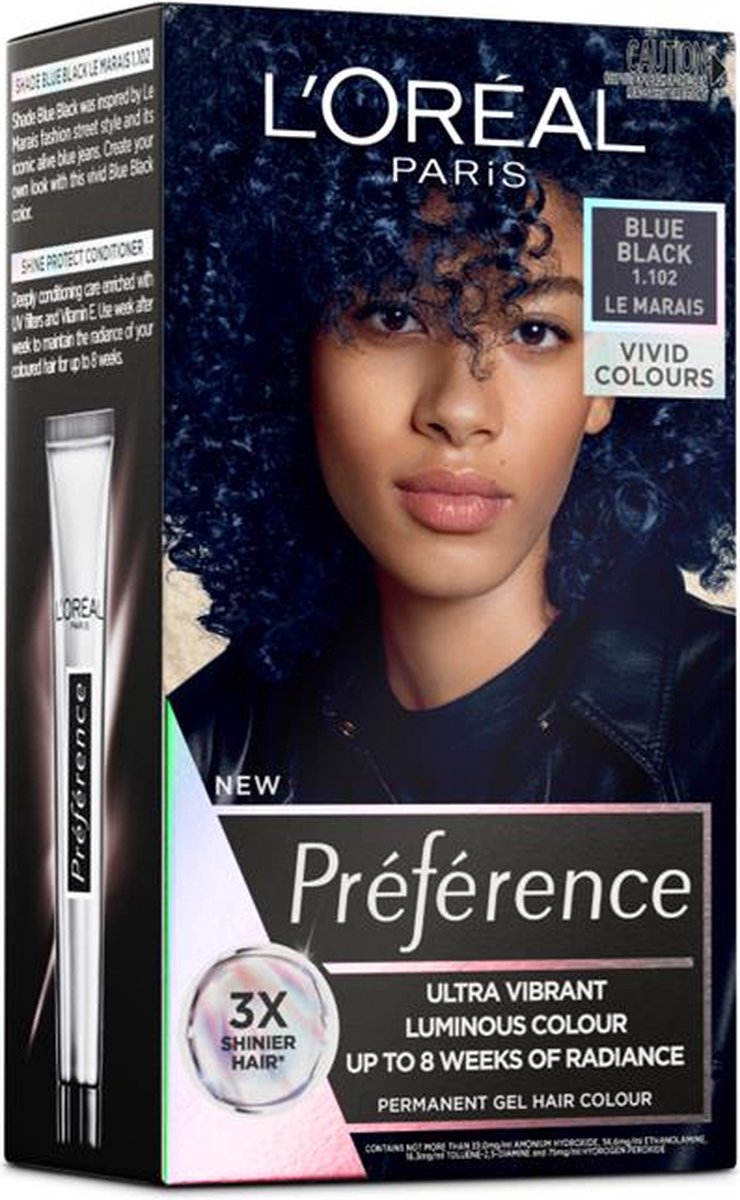 l'oréal Paris -BLUE BLACK Haarverf met premium technologie