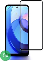 Geschikt Voor: Motorola Moto E20 / E30 / E40 Full Screenprotector 5x - screen protector - volledige glas - bescherming - beschermglas - ZT Accessoires