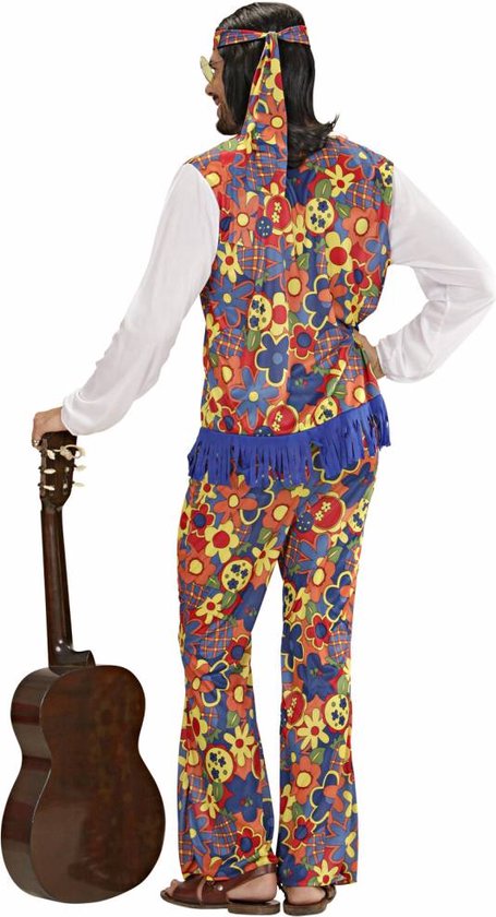 Carnavalskleding Hippy kostuum man Earth - Maatkeuze: Maat S