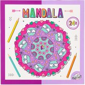 Craft Universe - Mandala kleurboek voor kinderen - blij zijn - geschikt voor zowel kleurpotloden en kleurstiften