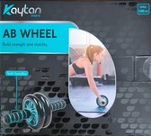 Kaytan AB Wheel - Buikspierwiel - Ab Wheel | Ab rollout - Trainingsapparaat - Fitness - Trainingswiel Dubbele trainingswiel - Buikspiertrainer - Home workout - Home trainer - Donker Groen