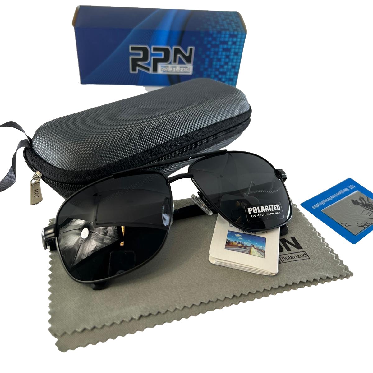 Premium Zonnebril - Dun frame - UV4000 - Polariserend - Zwart