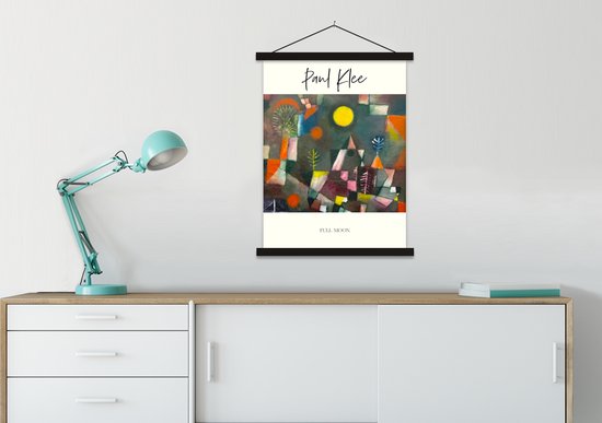 Affiche scolaire - Paul Klee - Peinture - Maîtres anciens - 60x80 cm - Lattes noires