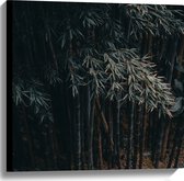 WallClassics - Toile - Bamboe Arbres - 60x60 cm Tableau sur Toile (Décoration murale sur Toile)