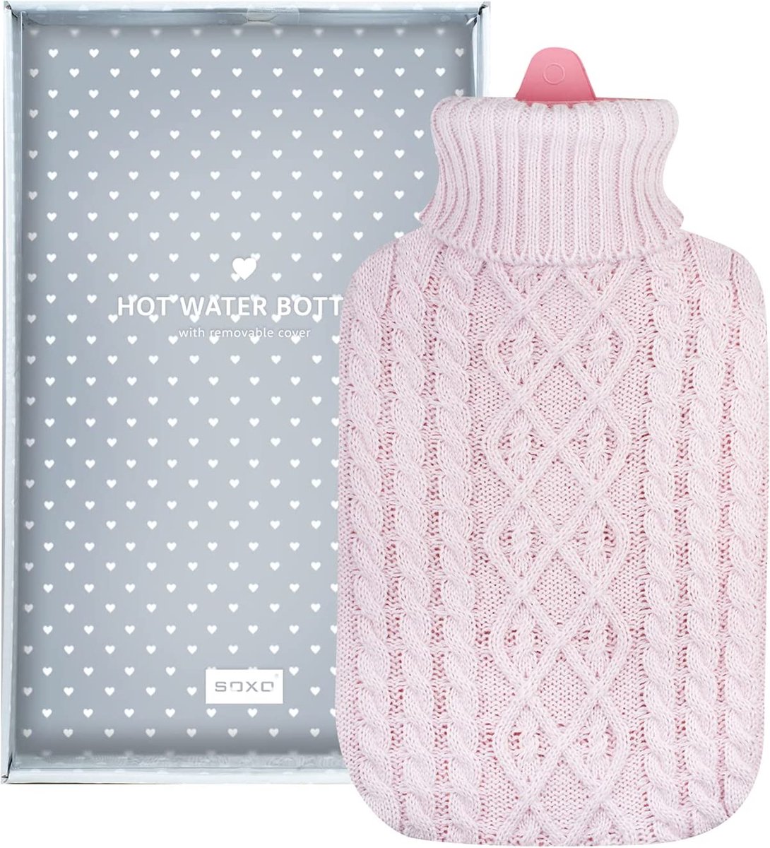 Goedkoopste Heetwaterkruik - Warmwaterkruik - Hot water bottle - Luxe Heetwaterkruik voor winter