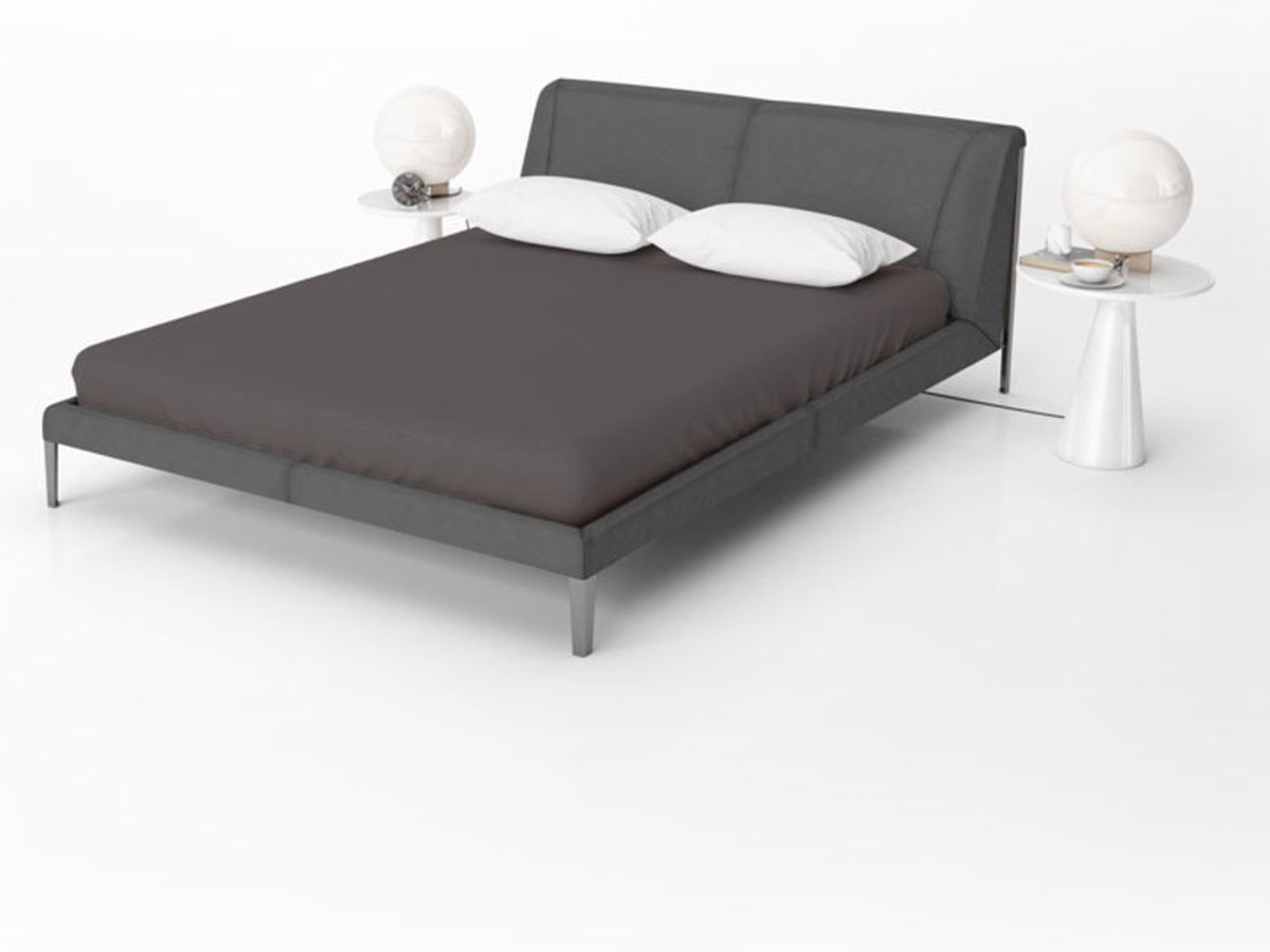 Jersey Hoeslaken Antraciet Waterbed/Boxspring - 200 x 220/230 cm