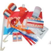 Funny Holland Autopakket - Oranje Versiering Voetbal - EK Voetbal 2024 - Oranje Feest Artikelen - 22-delig