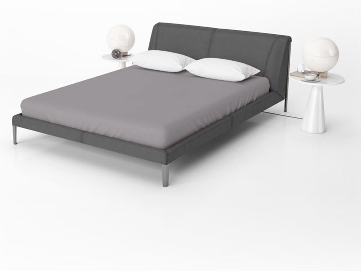 Jersey Hoeslaken Grijs Lits-Jumeaux XL 200 x 220/230 cm