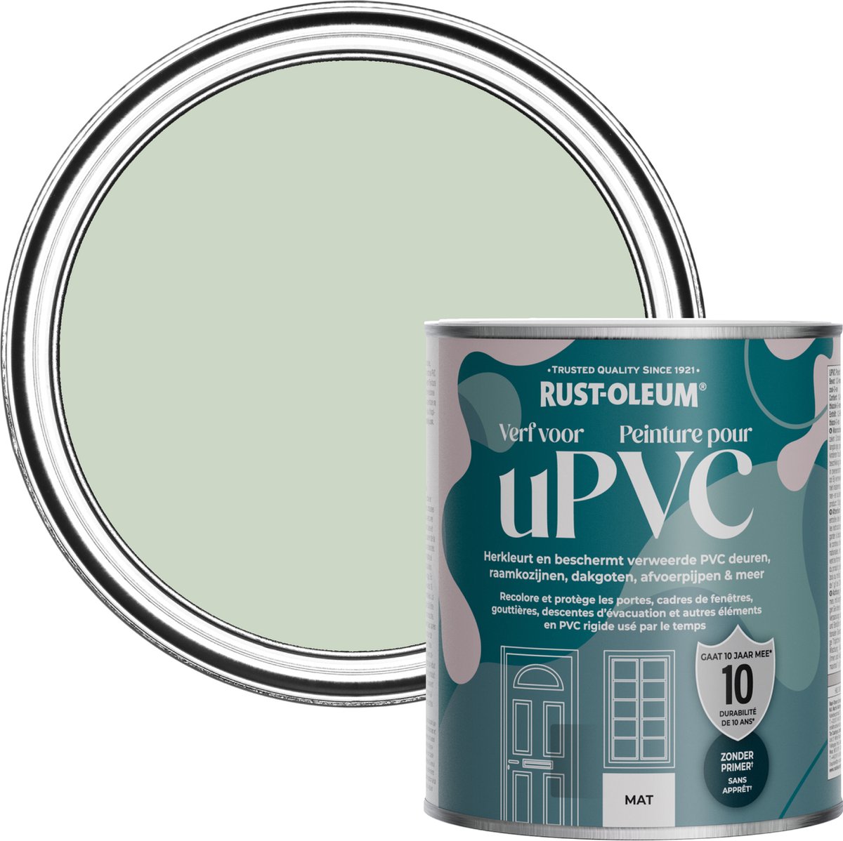Rust- Oleum Groen Verf voor PVC - Lauriergroen 750ml