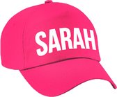 Sarah cadeau pet / baseball cap roze voor dames - Sarah