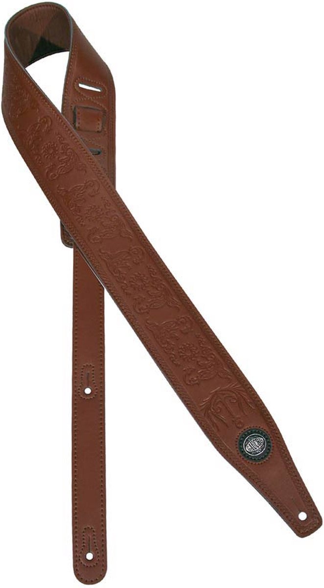 Gaucho GST-641-BR gitaarriem, kunstleer, bruin