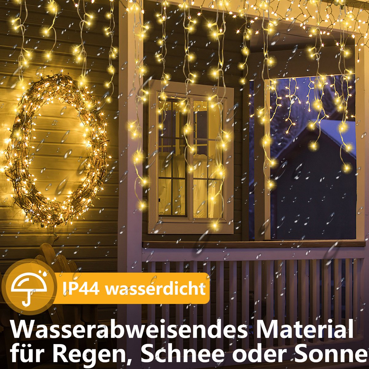 200 LED bevriezende Kerstverlichting regen ijspegel decoratie kerst