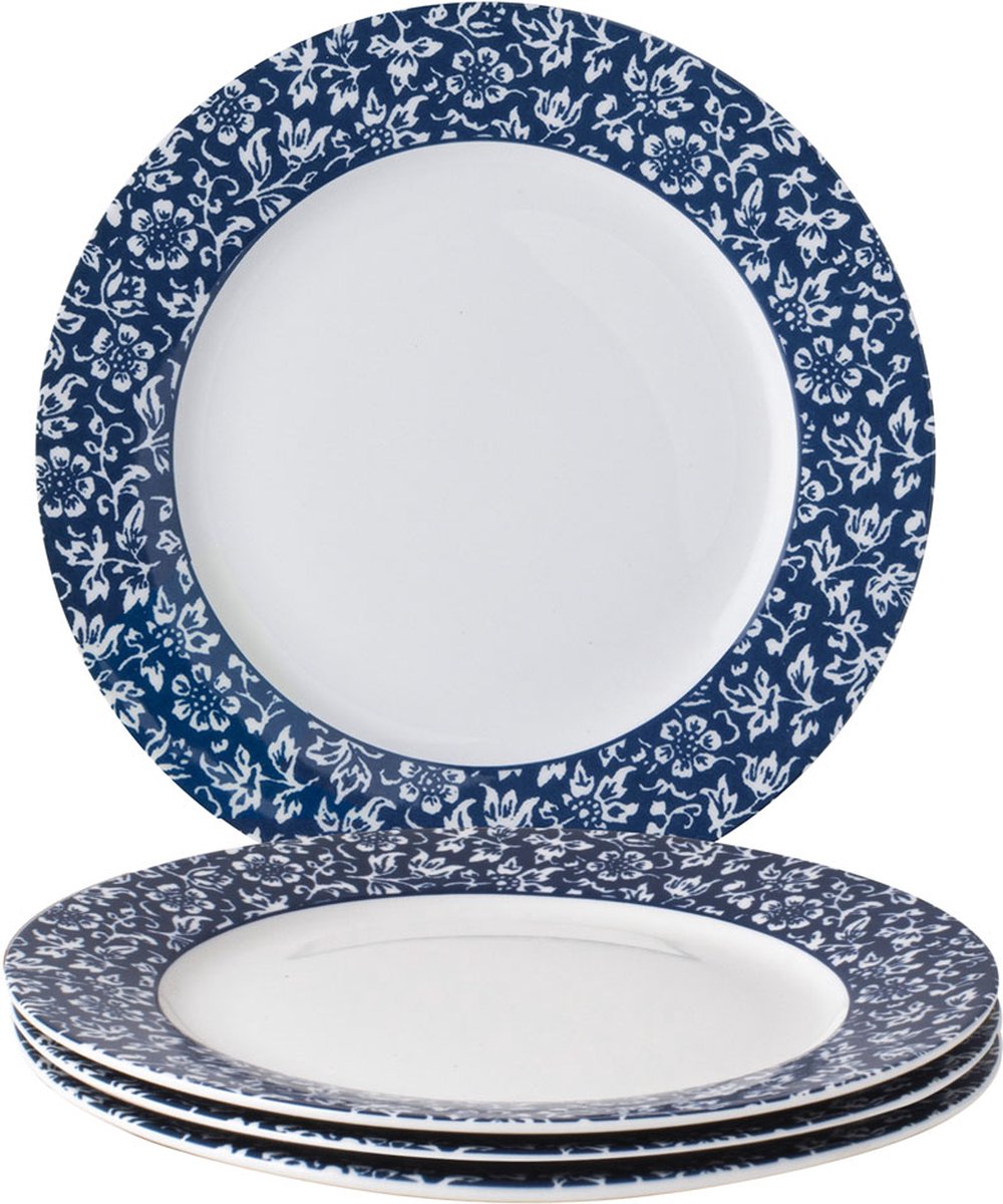 Laura Ashley Blueprint Collectables Borden set van 4 - Ø 20cm - Sweet Alyssum