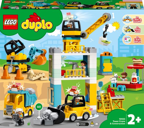 LEGO DUPLO 10933 La Grue Et Les Engins De Construction | bol.com