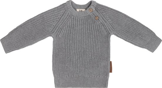 Baby's Only Sweater Soul - Grijs - 74 - 100% coton écologique - GOTS