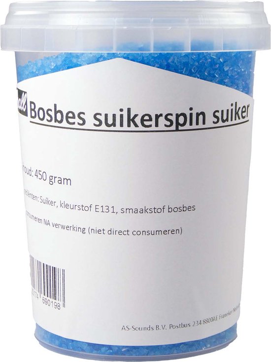 Shall bosbes suikerspin suiker 450 gram bol