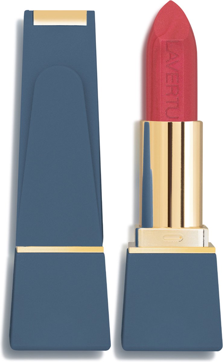 Lavertu Cosmetics - Lipstick Unique 18 Red Sympathy - Longlasting - Een stralende, intense lipstick - Verkrijgbaar in 10 schitterende kleuren
