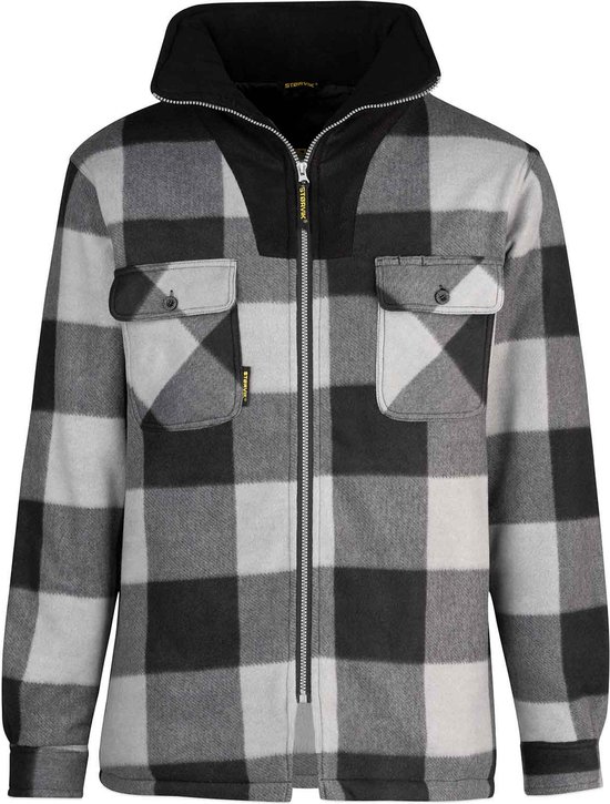 STRVIK London Houthakkers Fleece Jas Lumberjack - Teddy Vest - Maat S - Groen